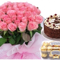 Roses, sweets, cake