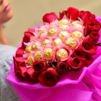Red Rose & Ferrero Rocher