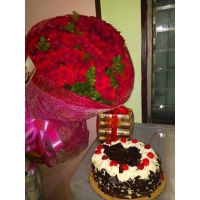 RED ROSES BOUQUET #124