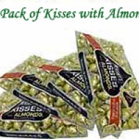 4 pack Kisses with almonds