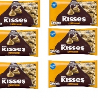 kisses milk chocolates with almonds , 6 bar