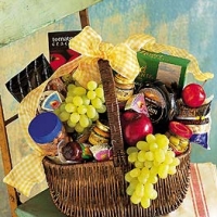 Grocery _and_Fruit_Basket & Sparkling  Grape Juice...